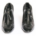 Low heels CELINE T40 black and varnished leather boots