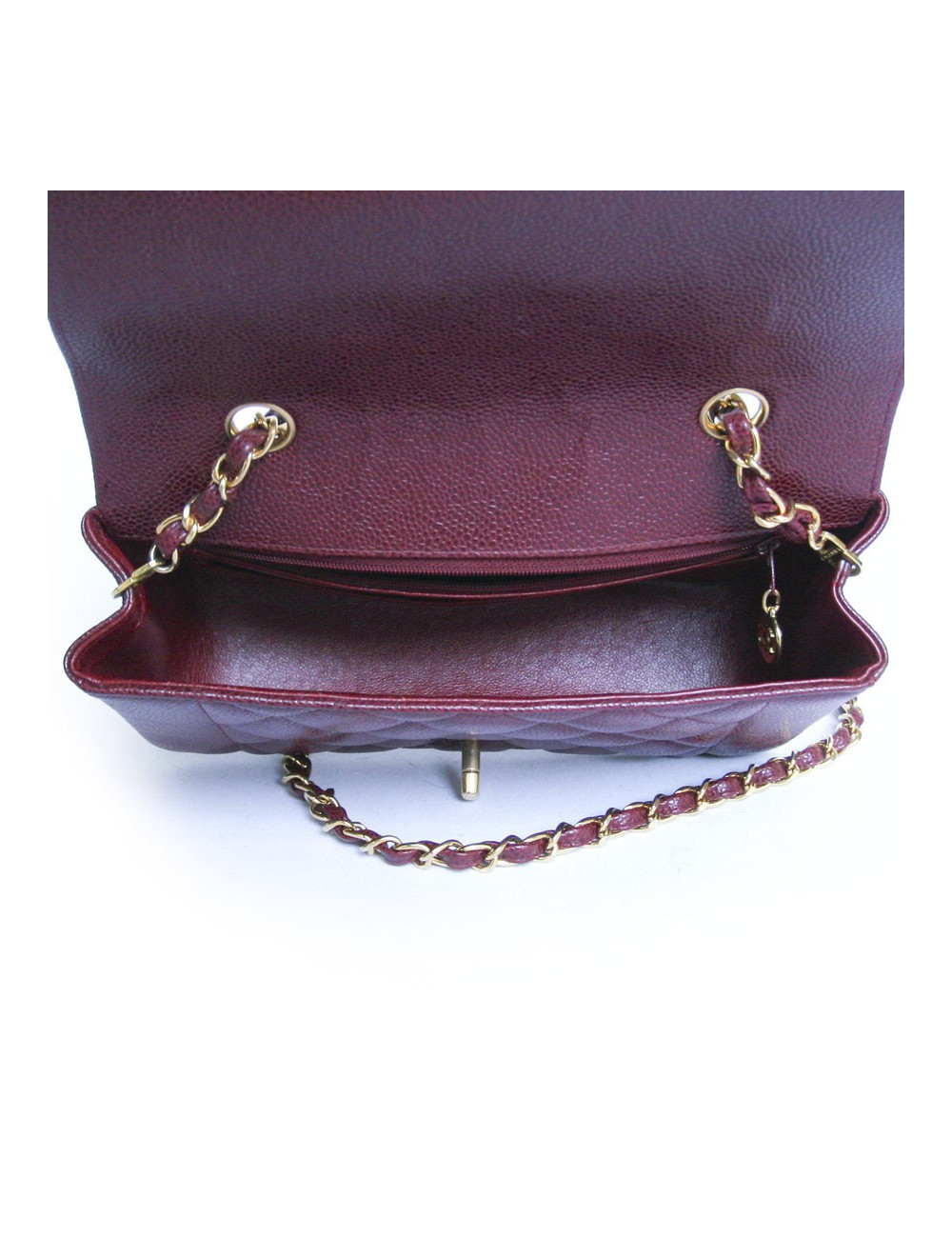 Sac timeless CHANEL bordeaux