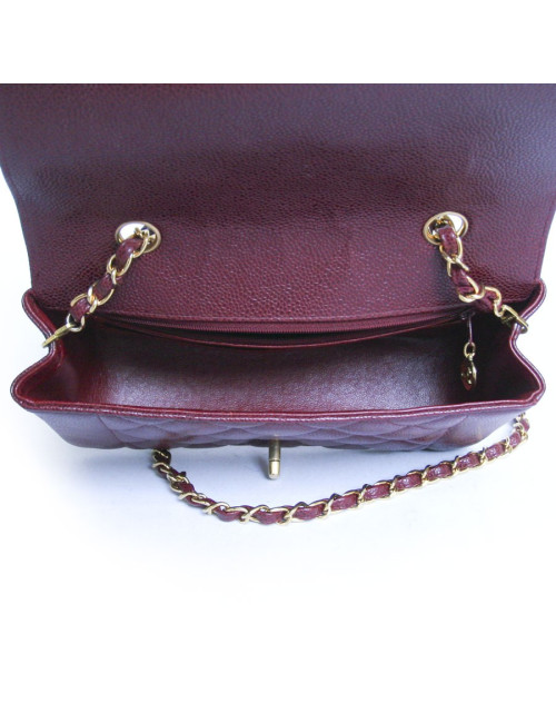 Sac timeless CHANEL bordeaux