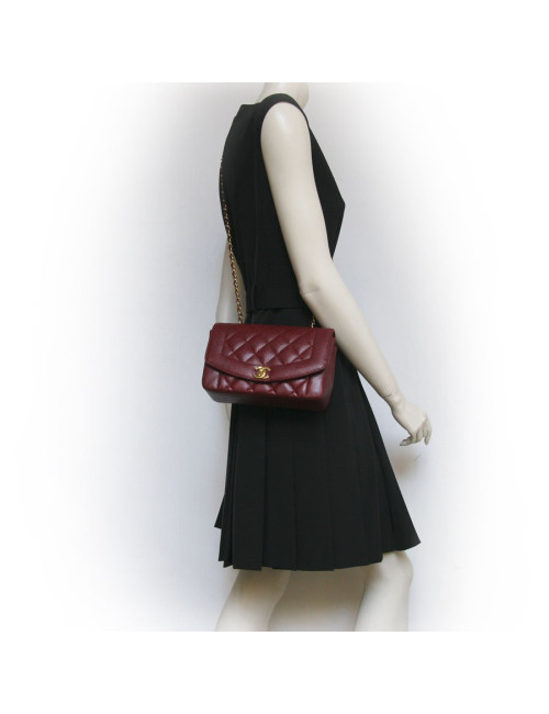 Sac timeless CHANEL bordeaux