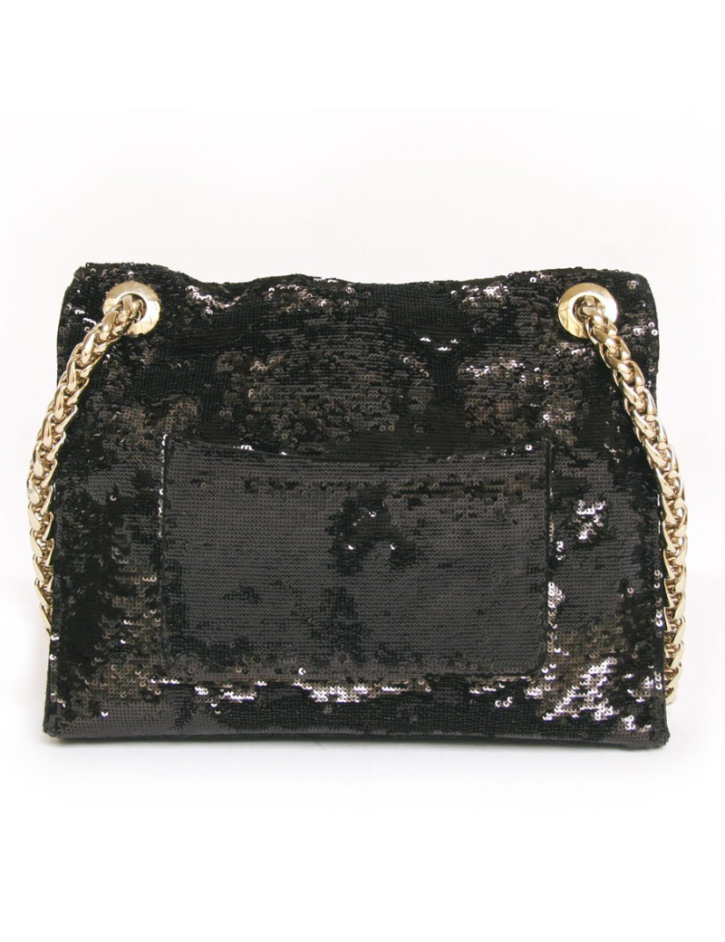 Sac BALMAIN paillettes noires
