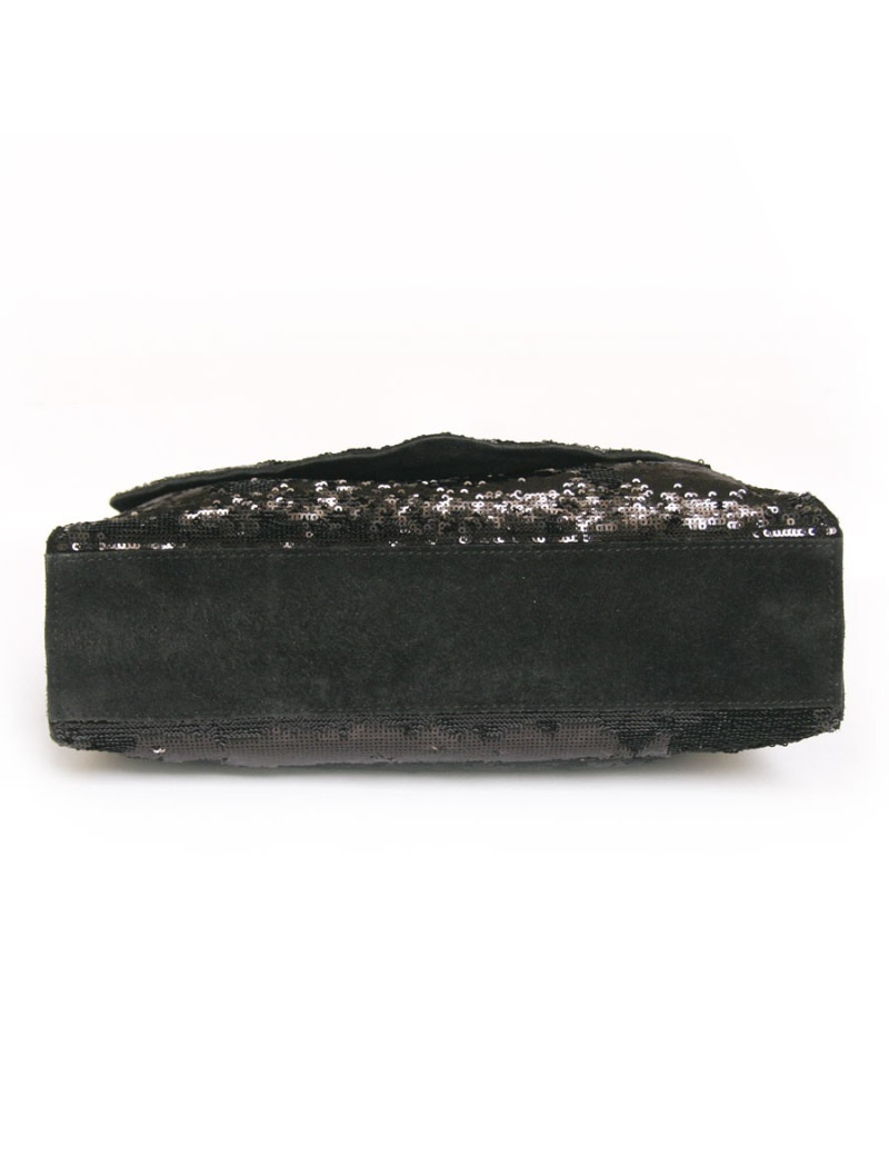 Sac Balmain paillettes noir 