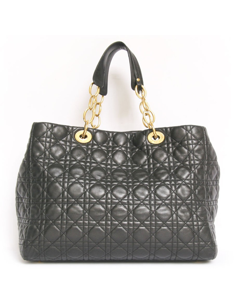 Sac Lady D DIOR GM cuir matelassé noir