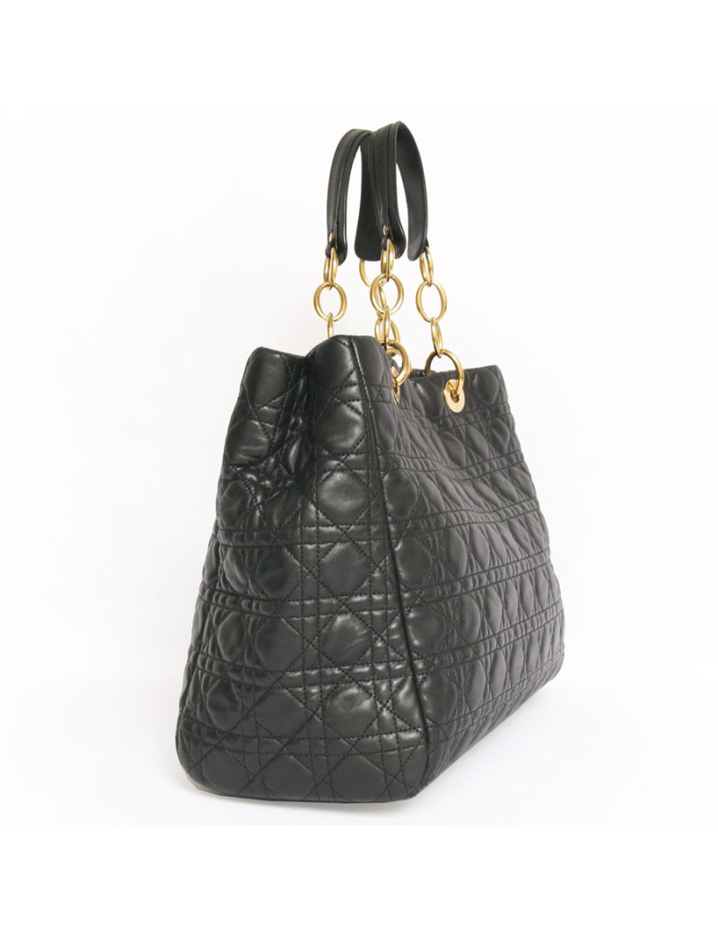 Sac Lady D DIOR GM cuir matelassé noir