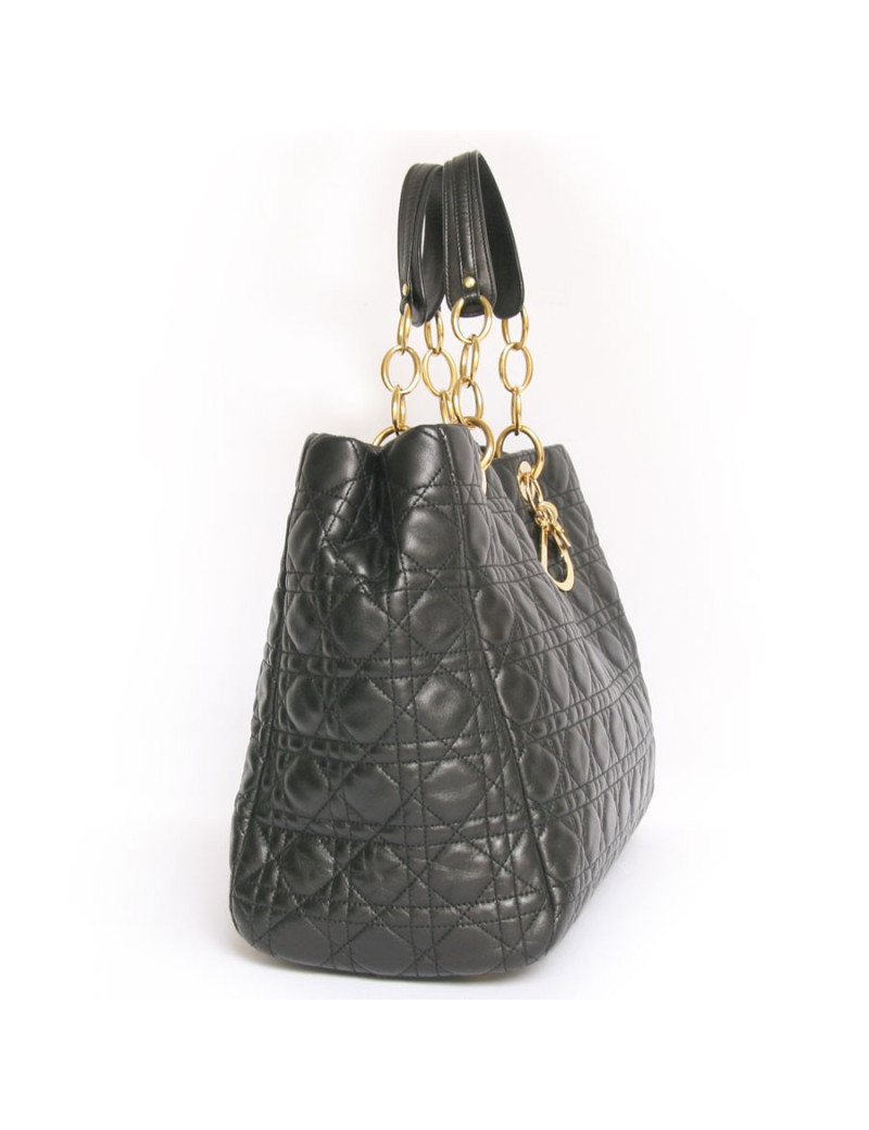 Sac Lady D DIOR GM cuir matelassé noir