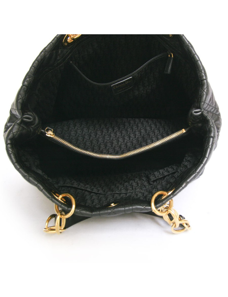 Sac Lady D DIOR GM cuir matelassé noir