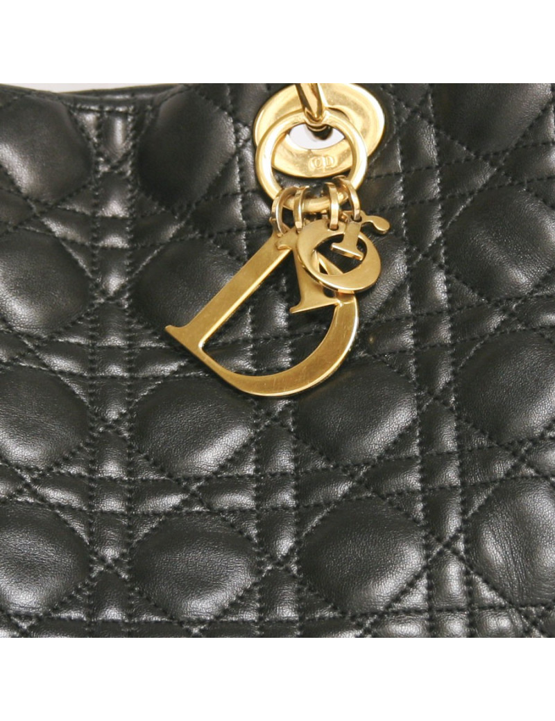 Sac Lady D DIOR GM cuir matelassé noir