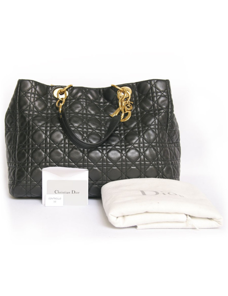 Sac Lady D DIOR GM cuir matelassé noir