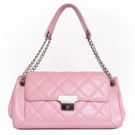 CHANEL bag in aged pink leather