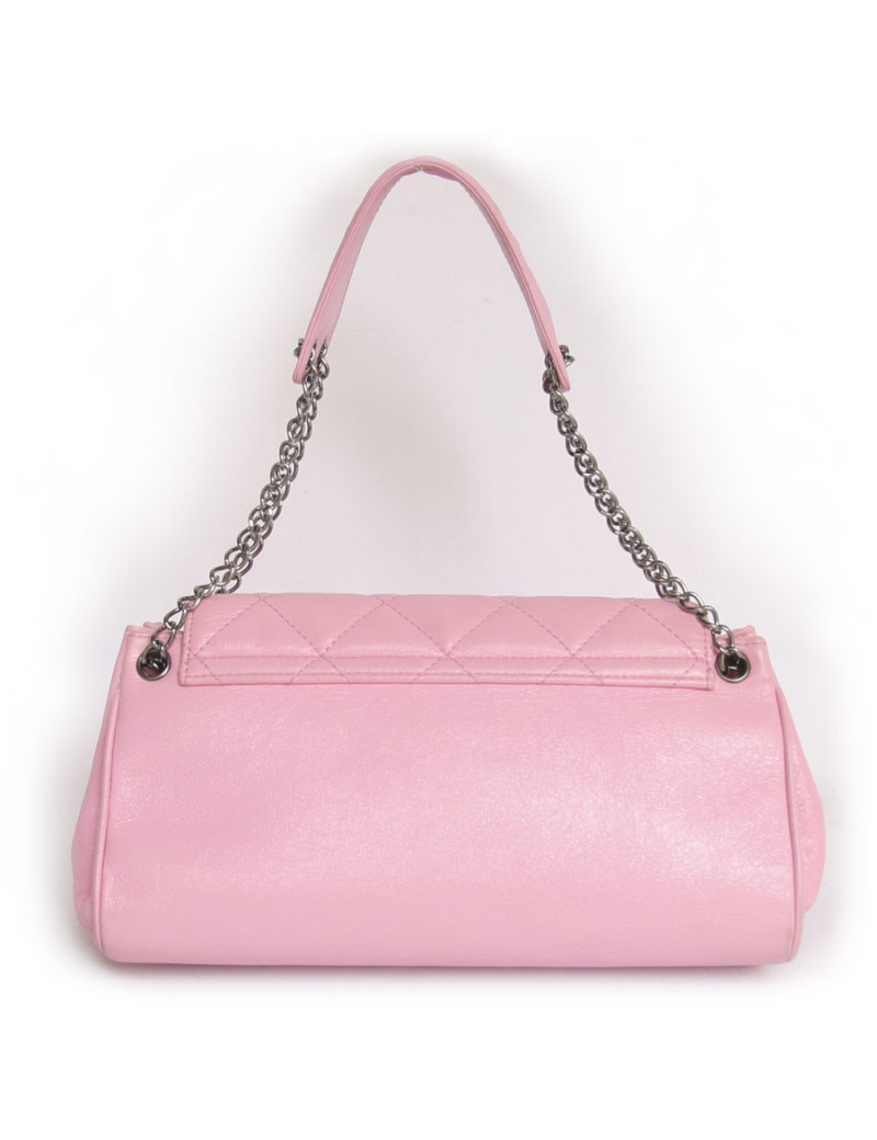 Sac CHANEL cuir vieilli rose