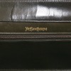 YVES SAINT LAURENT vintage clutch in brown ostrich leg leather