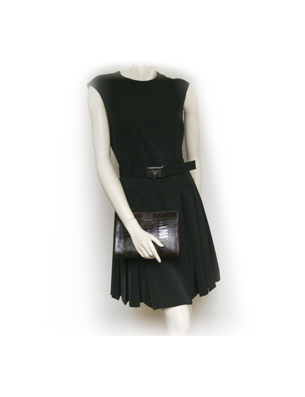 Pochette YVES SAINT LAURENT crocodile 