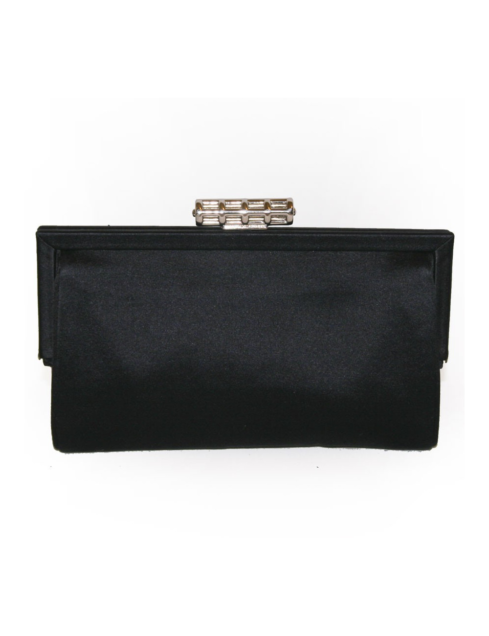 Pochette du soir YVES SAINT LAURENT en satin noir 