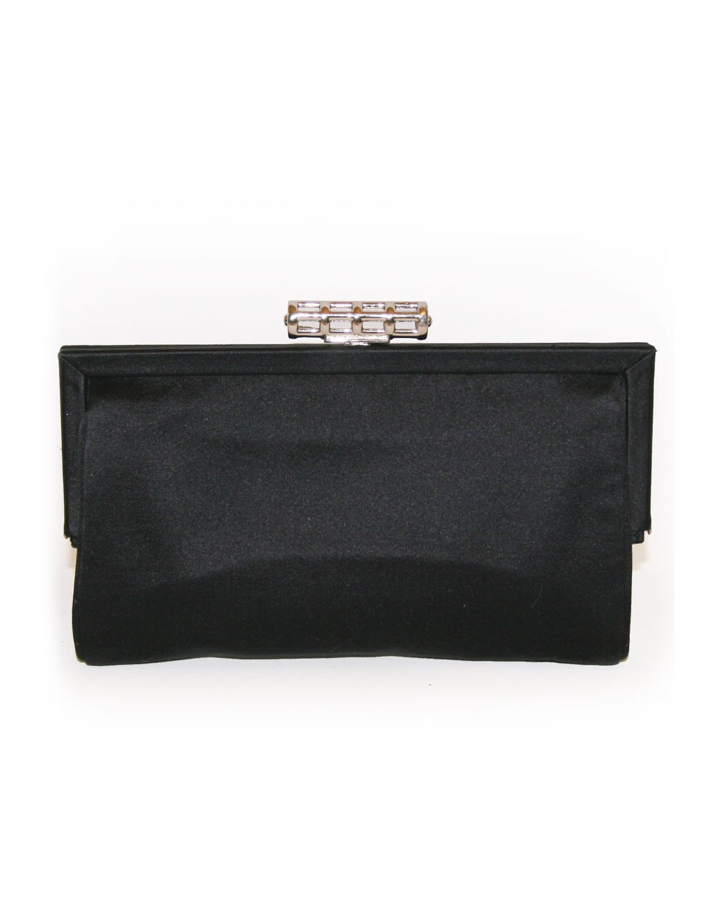 Pochette du soir YVES SAINT LAURENT en satin noir 