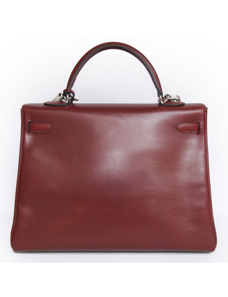  attention : Kelly II 35 HERMES en cuir box rouge H