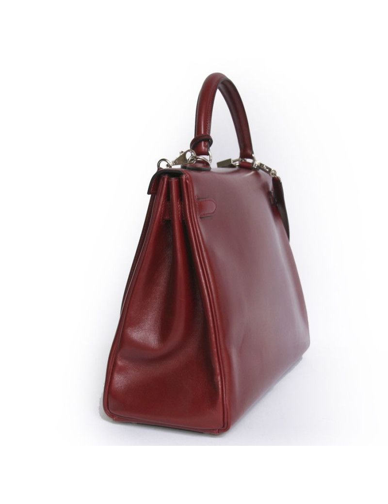  attention : Kelly II 35 HERMES en cuir box rouge H