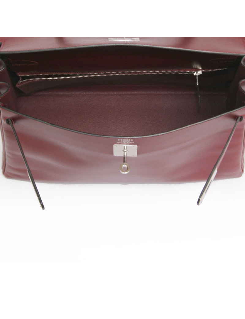 attention : Kelly II 35 HERMES en cuir box rouge H