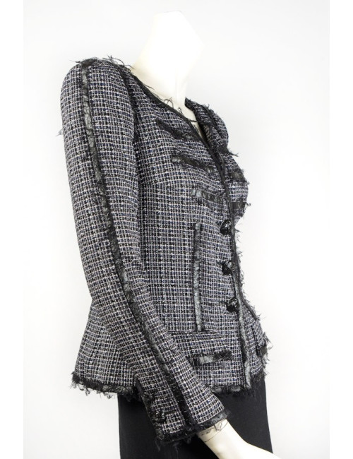 Veste CHANEL T 36 tweed 
