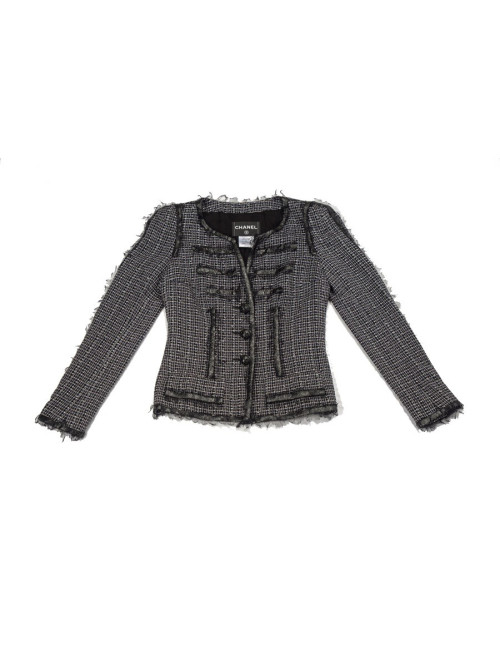 Veste CHANEL T 36 tweed 