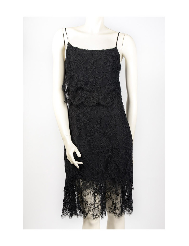 Robe CHANEL  en dentelle noire