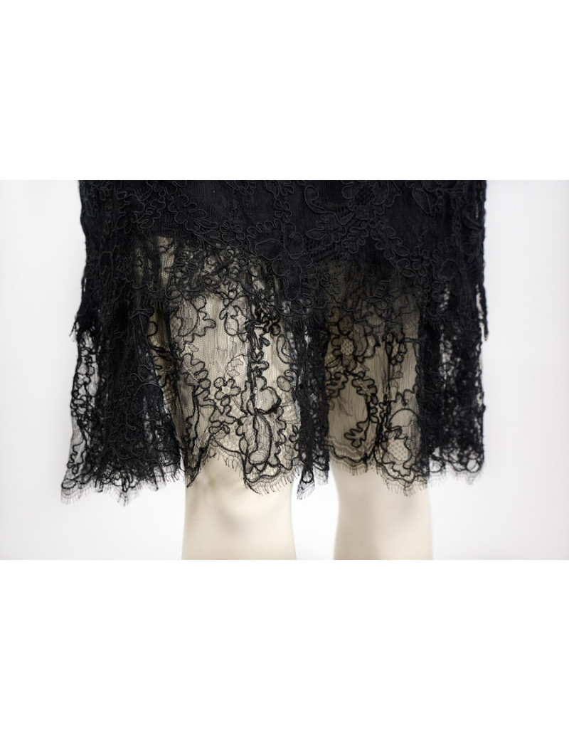 Robe CHANEL  en dentelle noire