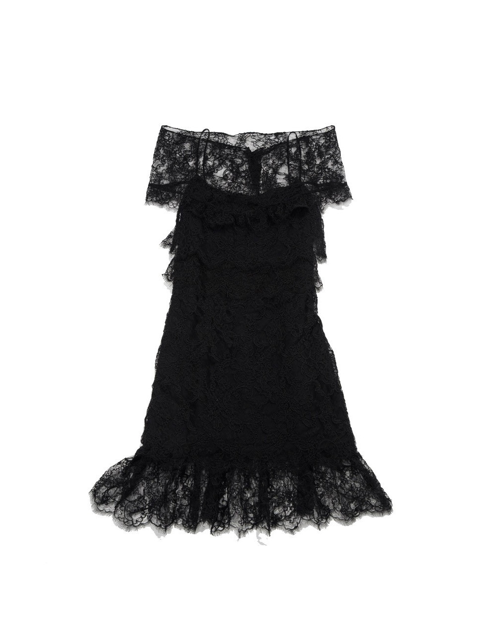 Robe CHANEL  en dentelle noire