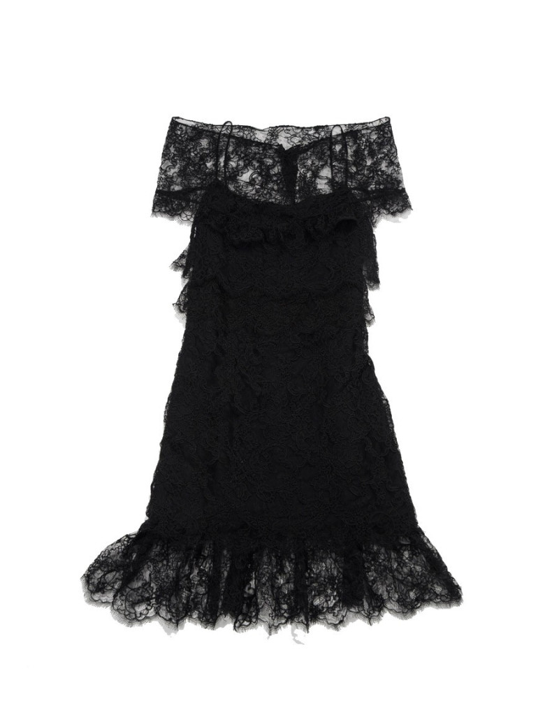 Robe CHANEL  en dentelle noire