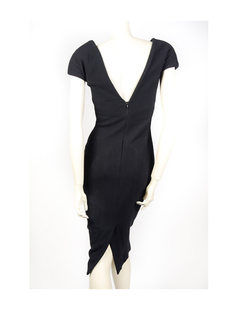 Robe ELIE SAAB noire en crèpe