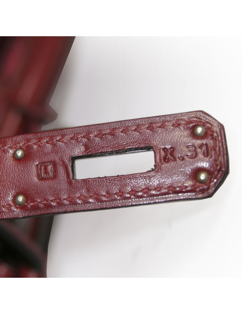  attention : Kelly II 35 HERMES en cuir box rouge H