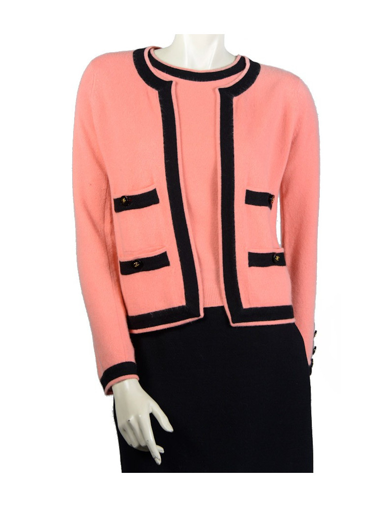 Twin set CHANEL en cachemire