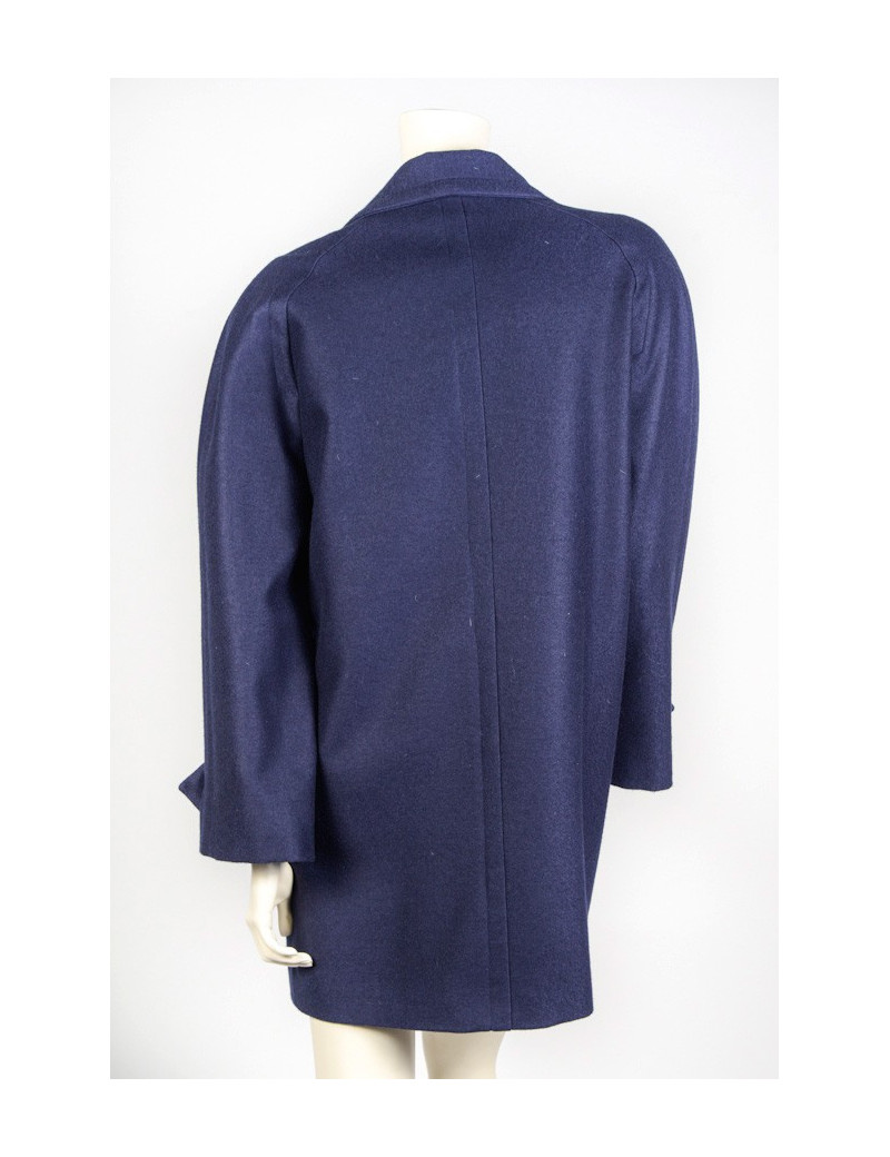 Caban CELINE laine bleue marine