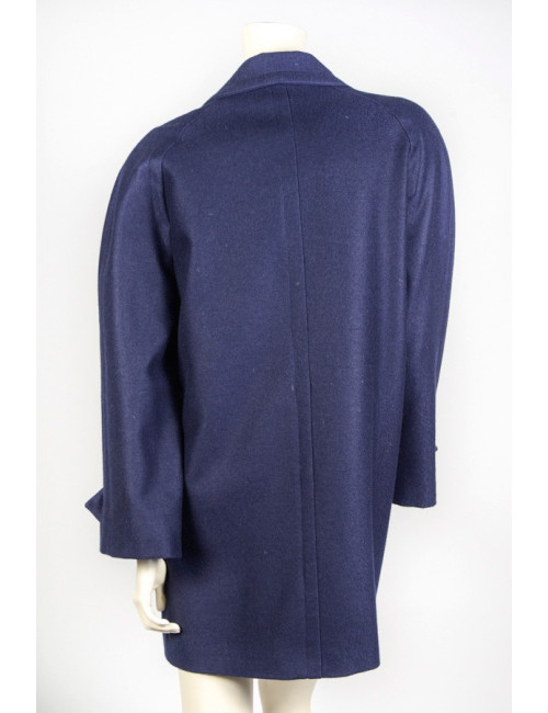 Caban CELINE laine bleue marine