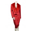 Tailor CHRISTIAN DIOR T 44 red mink collar