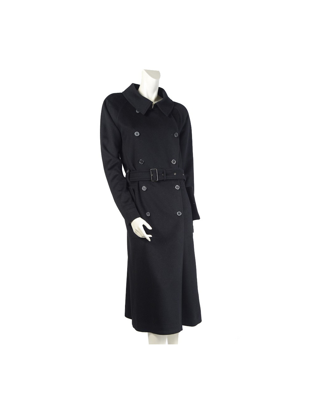 Trench YVES SAINT LAURENT  t 44 laine noire