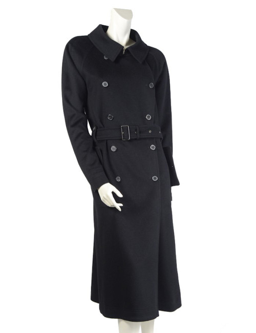 Trench YVES SAINT LAURENT  t 44 laine noire