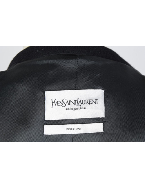 Trench YVES SAINT LAURENT  t 44 laine noire