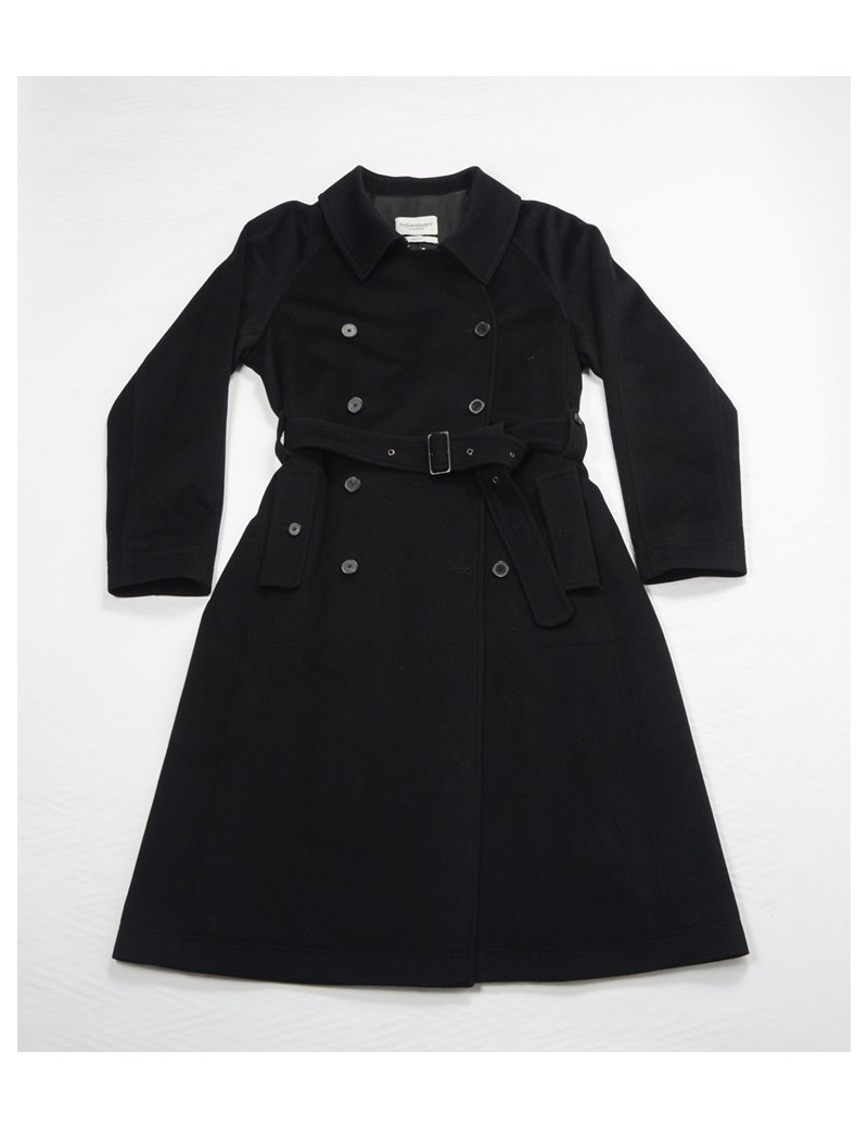 Trench YVES SAINT LAURENT  t 44 laine noire