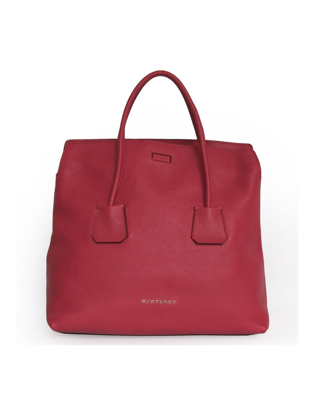 Sac BURBERRY cuir grainé framboise 