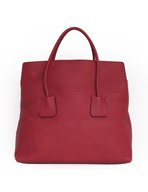 Sac BURBERRY cuir grainé framboise 