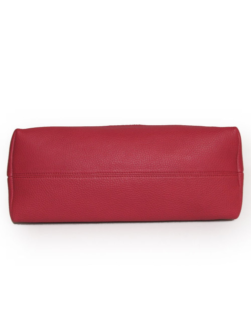 Sac BURBERRY cuir grainé framboise 