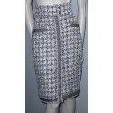 Skirt tweed herringbone CHANEL t 42