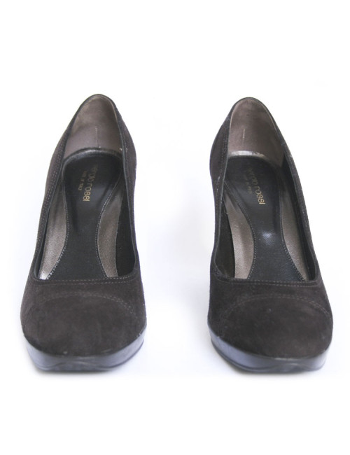 Eescarpins SERGIO ROSSI  t 39 veau velours marron