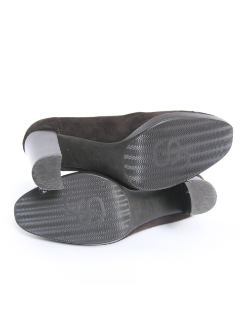 Eescarpins SERGIO ROSSI  t 39 veau velours marron