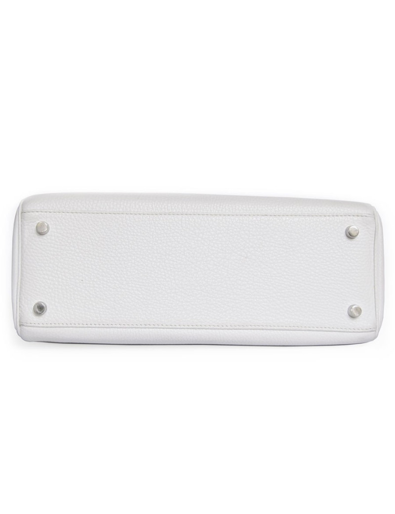 Kelly II  32 HERMES taurillon clémence blanc