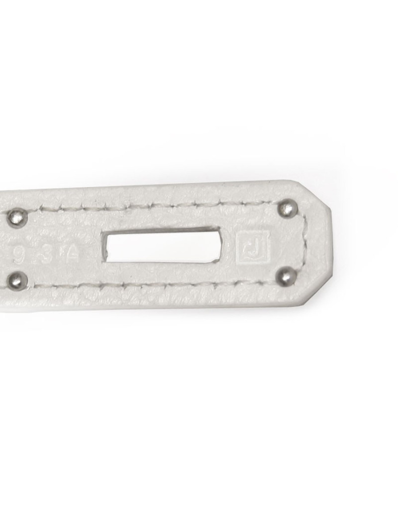 Kelly 32 HERMES taurillon clémence blanc