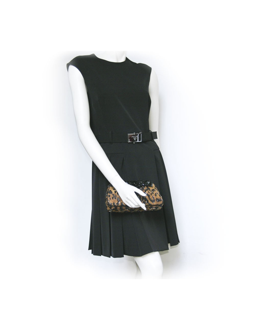 Pochette de cocktail  YVES SAINT LAURENT tissu léopard