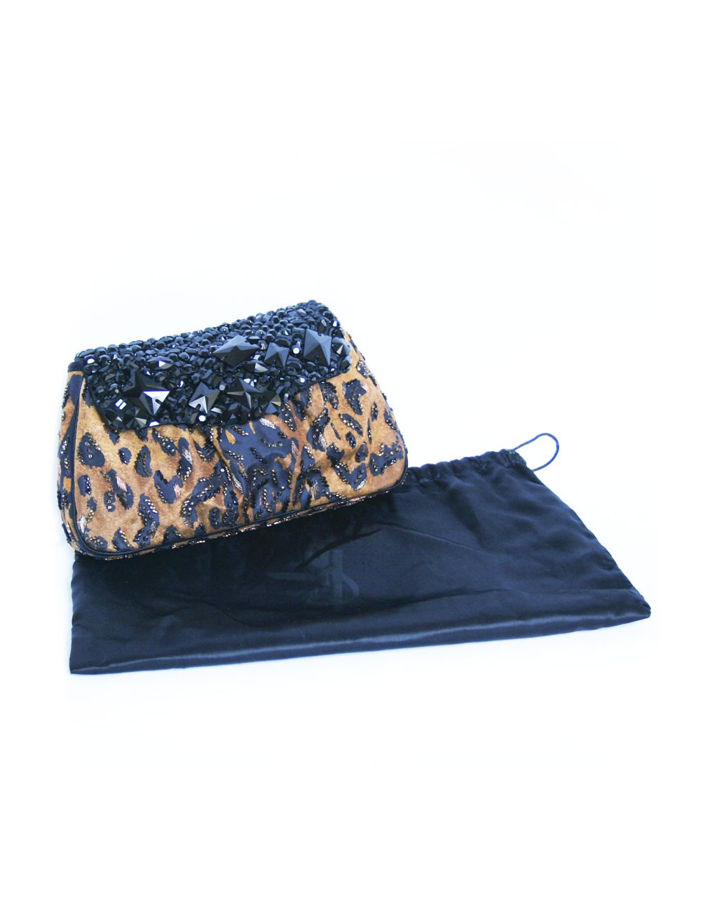 Pochette de cocktail  YVES SAINT LAURENT tissu léopard