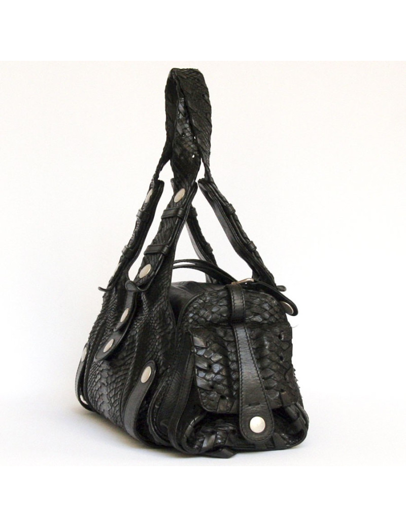 Sac SILVERADO CHLOE  python noir