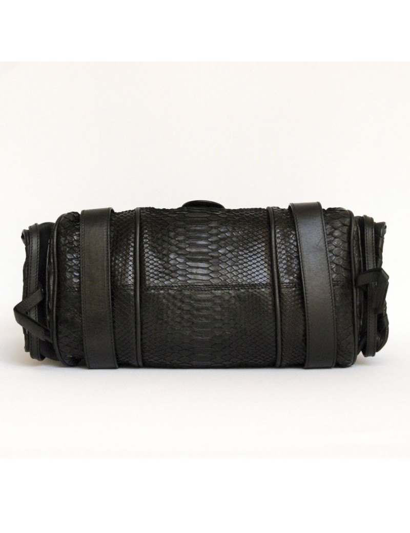 SILVERADO CHLOE black python bag