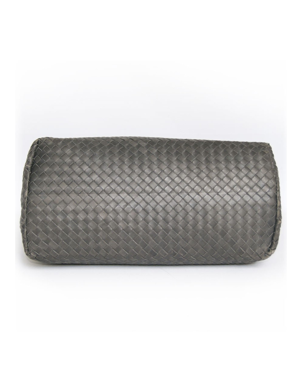 Sac BOTTEGA VENETA cuir tressé gris